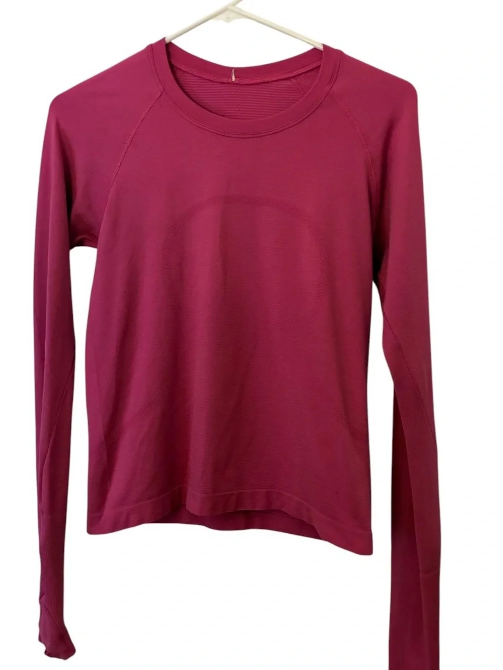 Lululemon Long Sleeve pink fuchsia Top Sz 8